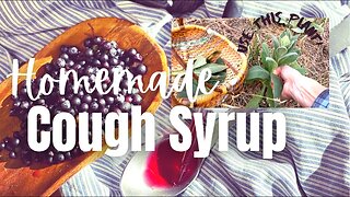 Homemade Cough Syrup Recipe How To Make Elderberry Mullein Elixir for Cough and Respiratory Support