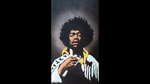 Jimi Hendrix Spirit/Ghost on Black Velvet