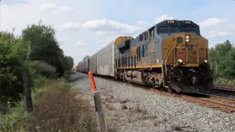 CSX Autorack Train from Sterling, Ohio September 3, 2021