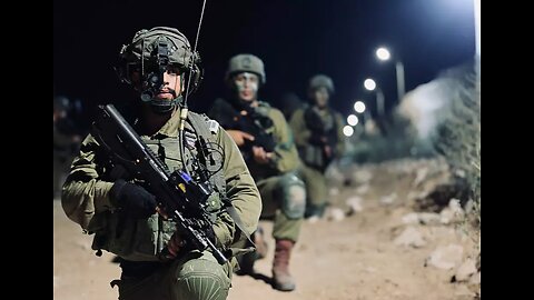 Israeli soldier in the West Bank
