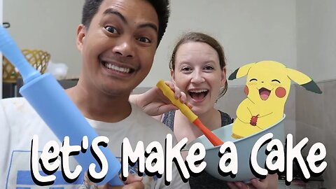 Making a POKEMON cake for Eli | Preparing for Eli's birthday in the Philippines