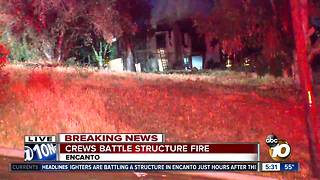 Crews battle two San Diego house fires overnight