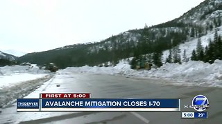 I-70 remains closed Tuesday afternoon hours after avalanche mitigation efforts