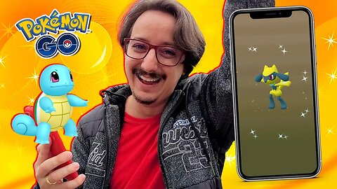 INCRÍVEL! RIOLU SHINY SORTUDO! Chuva de Squirtle SHINY no Dia da Comunidade! Pokémon GO!