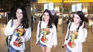 Radhika Madan Spotted at Airport Returns Mumbai
