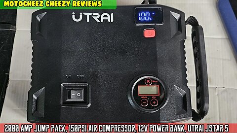 2000 Amp Jump pack, 150psi Air Compressor, 12V power bank, UTRAI Jstar 5 Jump Box jumper cables