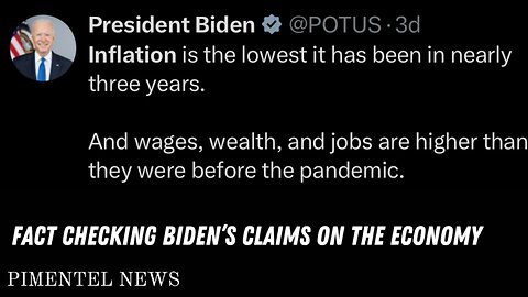 Fact Check: Biden wants to take credit for the good data but not the bad data
