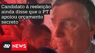 Bolsonaro sobre Lula: “Faltam caráter e hombridade para discutir os assuntos”