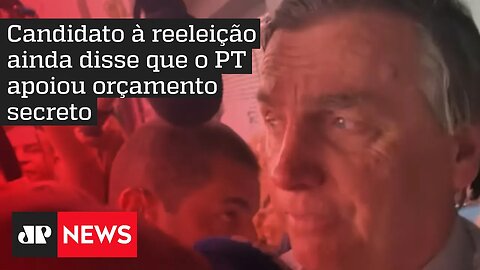 Bolsonaro sobre Lula: “Faltam caráter e hombridade para discutir os assuntos”