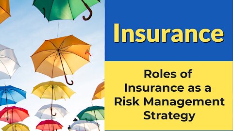Insurance - Roles of Insurance as a Risk Management Strategy