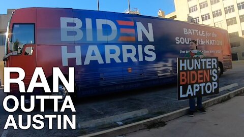 Kamala Biden Bus “HARASSED” In Austin TX | Here’s What REALLY Happened!