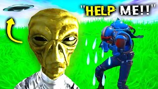 I Pretended To Be An Alien In Fortnite (Area 51)