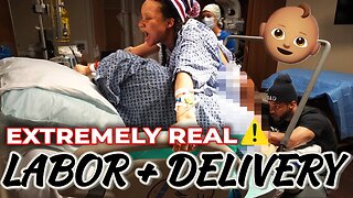 INTENSE 21 HOUR LABOR & DELIVERY!! Induction + RAW & REAL Birth Vlog @BradAndLex