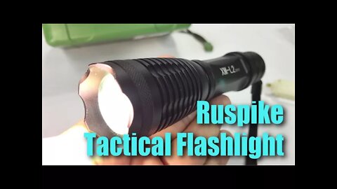 Ruspike Zoomable Tactical 1200 Lumens LED Handheld Flashlight Set Review