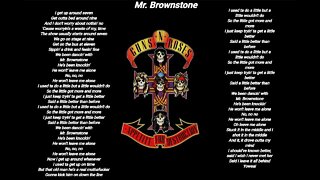 Guns N' Roses - Mr Brownstone - Guns N' Roses lyrics [HQ]