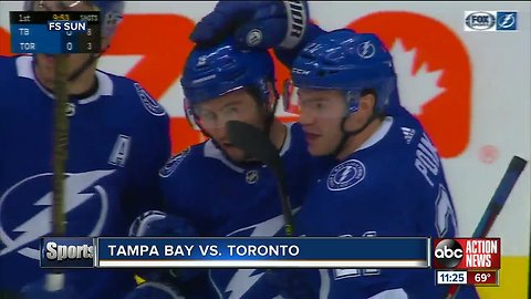 Tyler Johnson and Cedric Paquette lead Tampa Bay Lightning past Toronto Maple Leafs 6-2