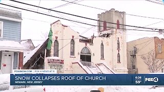 Snow collapses roof of New Jersey church