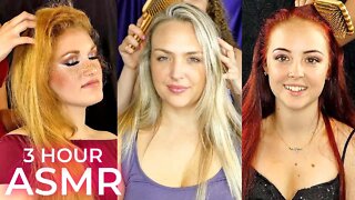 ASMR 💕 3 Hour Ultra Relaxing BEST Hair Brushing Compilation, Stunningly Gorgeous Beauties!