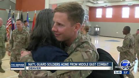 CO National Guard soldiers return home from combat in the Middle East