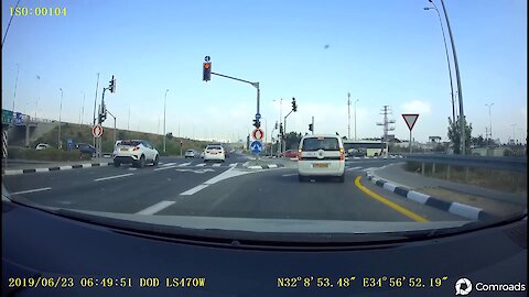 Police car runs red light, gets hit by another police car