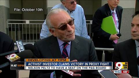 Activist investor Peltz claims victory in proxy fight