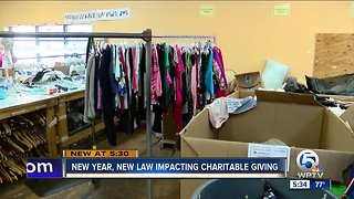New year, new law impacting charitable donations