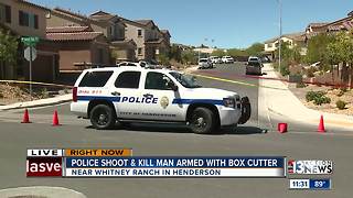 Man shot and killed by police in Henderson