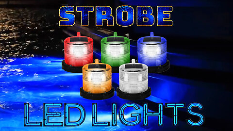 Solar Powered LED Strobe Lights for Marine Applications - Weatherproof