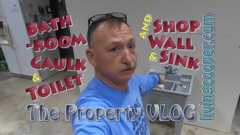 Living Cooper - Property VLOG - Bathroom Caulk & Toilet and Shop Wall & Sink