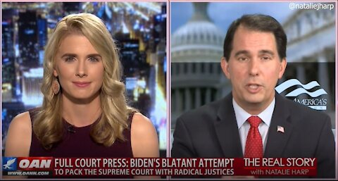 The Real Story - OANN Biden Court Packing with Scott Walker