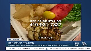 Red Brick Station says "We're Open Baltimore!"