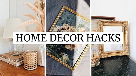 DIY HOME DECOR HACKS - Tricks to Save Your Money and Time | DIY Distressed Mirror