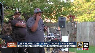 Baltimore neighborhood celebrates one year of being homicide free