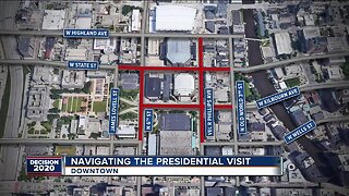 Road closures planned Tuesday night due to President Trump visit, Bucks game