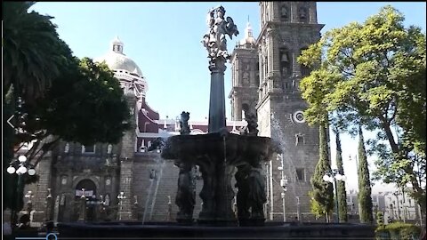 The Main Plaza in Puebla, Mexico