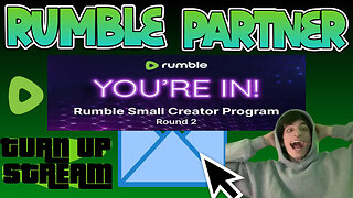 We Got Rumble Partnered today! Lets turn up! 🥳🍾#RumbleTakeover #RumblePartner