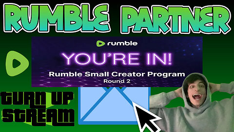 We Got Rumble Partnered today! Lets turn up! 🥳🍾#RumbleTakeover #RumblePartner