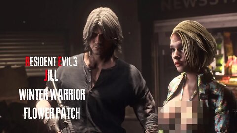 Resident Evil 3 Remake Jill Winter Warrior Flower Patch outfit