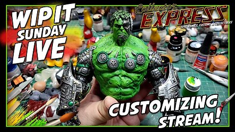 Customizing Action Figures - WIP IT Sunday Live - Episode #53 - Painting, Sculpting, and More!