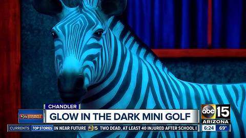 Experience glow-in-the-dark mini golf in Chandler