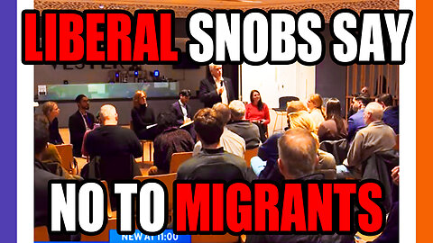Snobby Libs Don't Want Migrants In Their Area