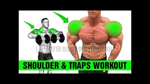 7 Fastest Huge Shoulder and Traps Exercises Using Dumbbells ONLY