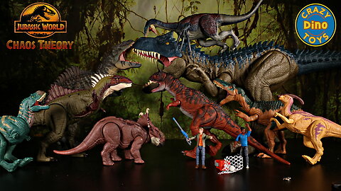 9 new Chaos Theory Jurassic World Dinosaur Toys unboxed Hammond Collection Colossal Allosaurus