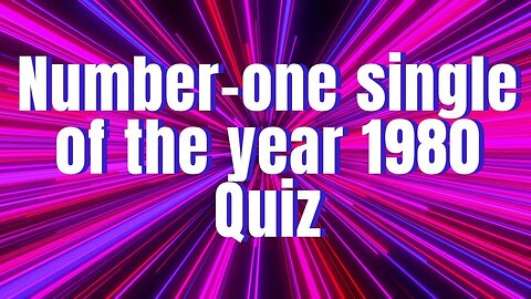 Number one singles of the Year 1980 quiz