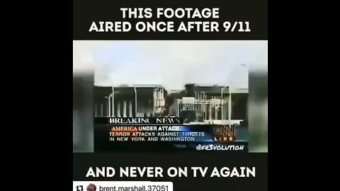 9/11 miss attack, no airplane wreckage. This footage aired only once after 9/11 - No pentagon airplane crash