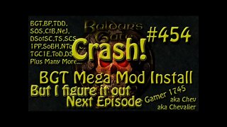 Let's Play Baldur's Gate Trilogy Mega Mod Part 454 Crash