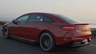 Mercedes EQS53 AMG Hyacint Red a true Tesla killer? On the road all electric!