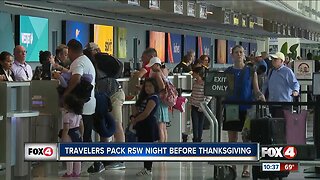 People pour into R-S-W for the Thanksgiving holiday