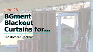 BGment Blackout Curtains for Bedroom - Grommet Thermal Insulated Room Darkening Curtains for Li...