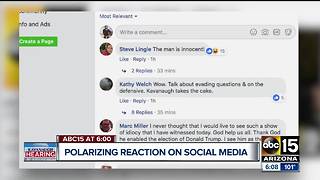Social media reaction pouring in after Kavanaugh hearing